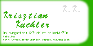 krisztian kuchler business card